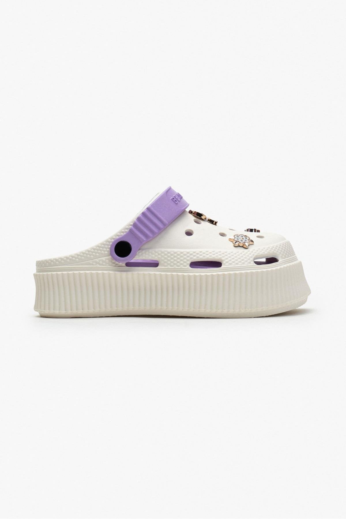 Clogs Vanilla & Purple