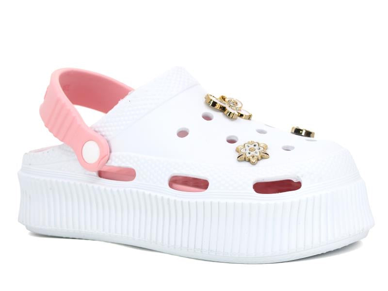 Clogs White & Pink