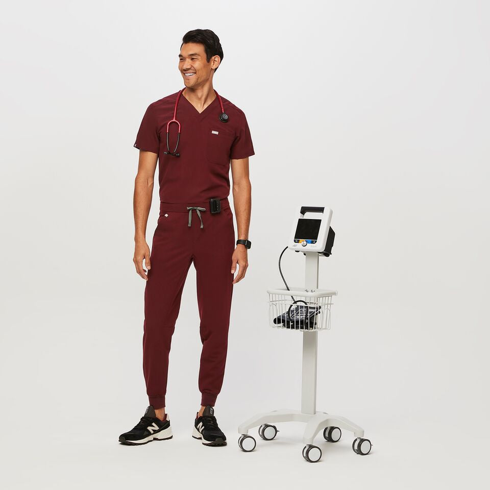 Figs Burgundy Chisec Jogger