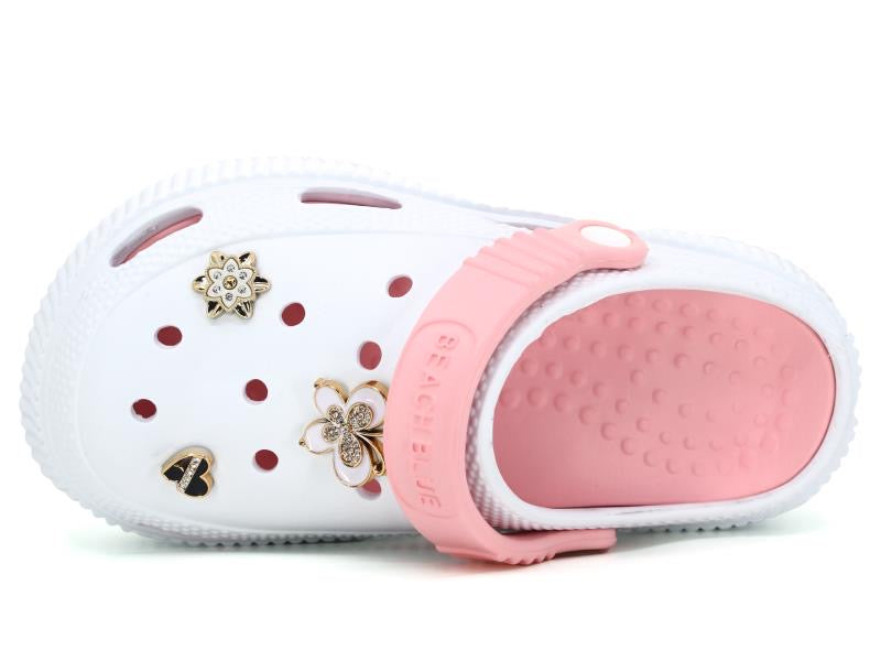 Clogs White & Pink