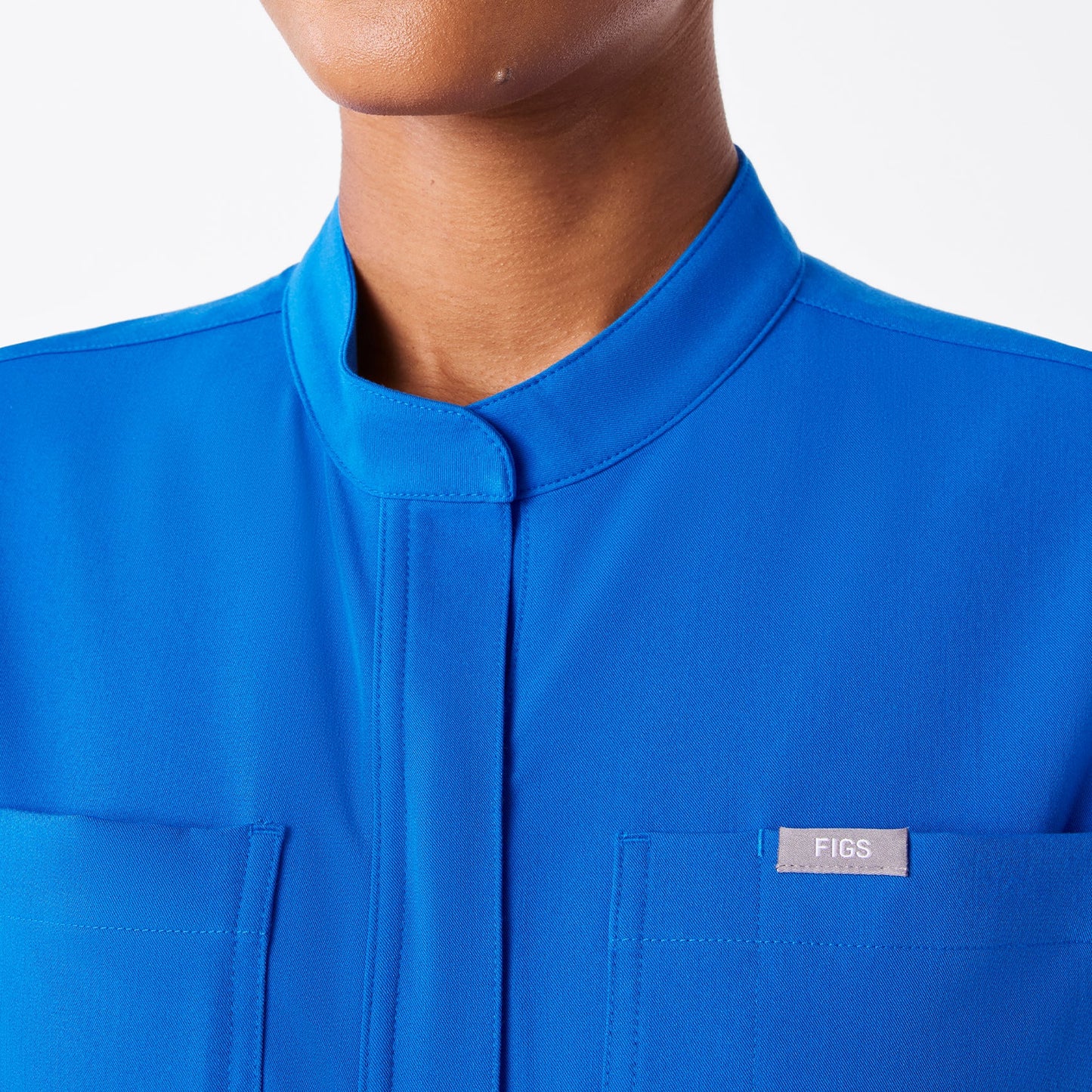 Figs Royal Blue Rafaela Wide Leg - ScrubJumpsuit