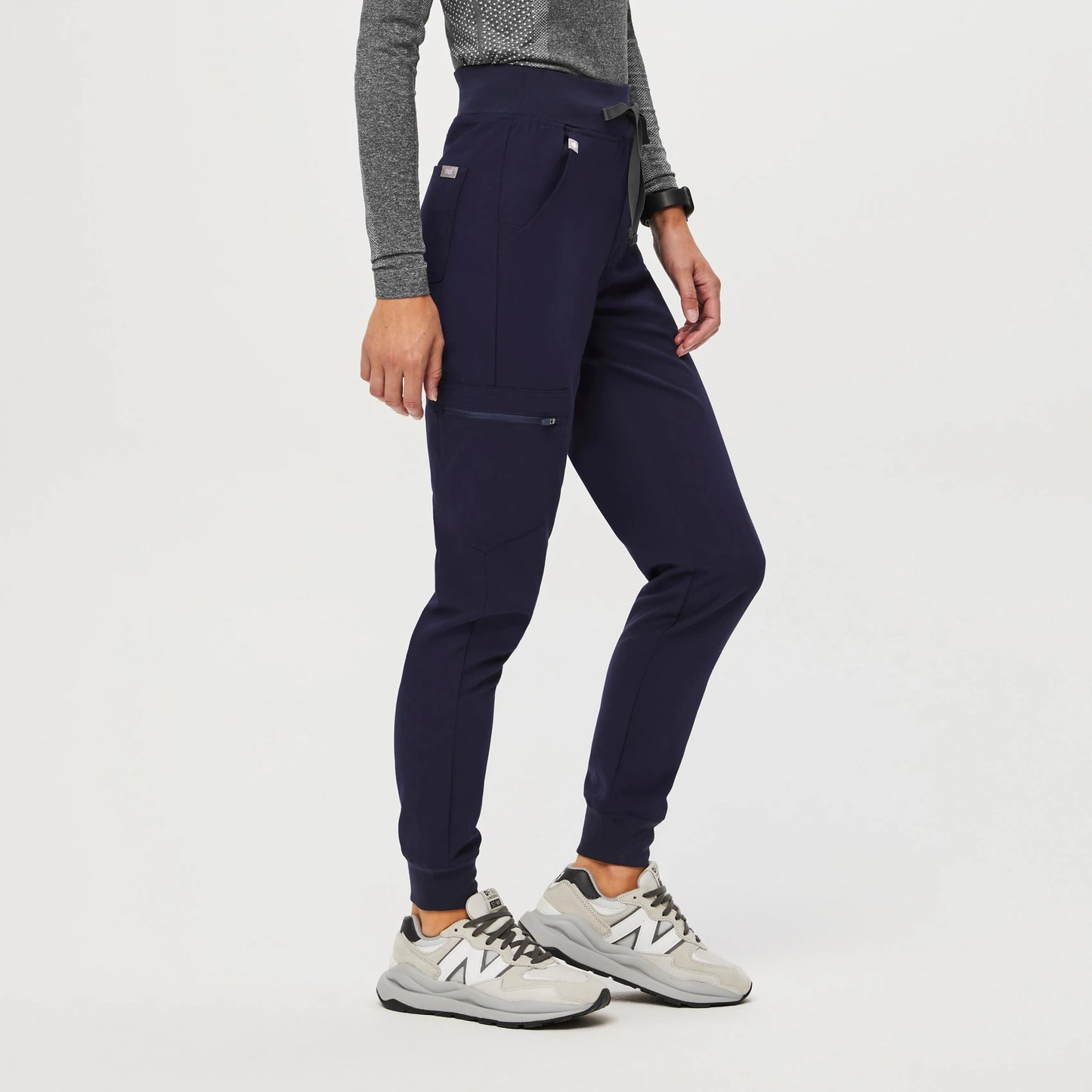 Rafaela Navy Oversized Scrub High Waisted