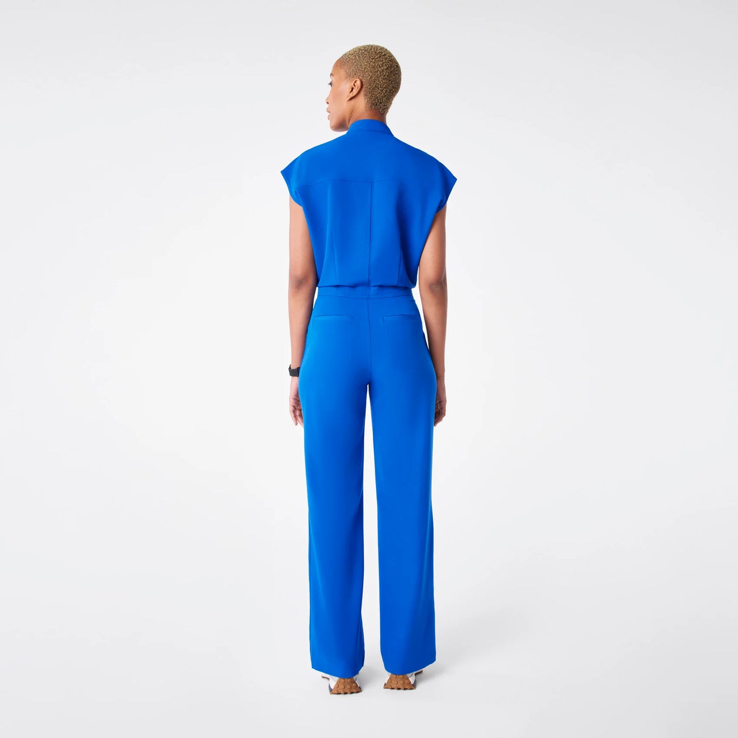 Figs Royal Blue Rafaela Wide Leg - ScrubJumpsuit