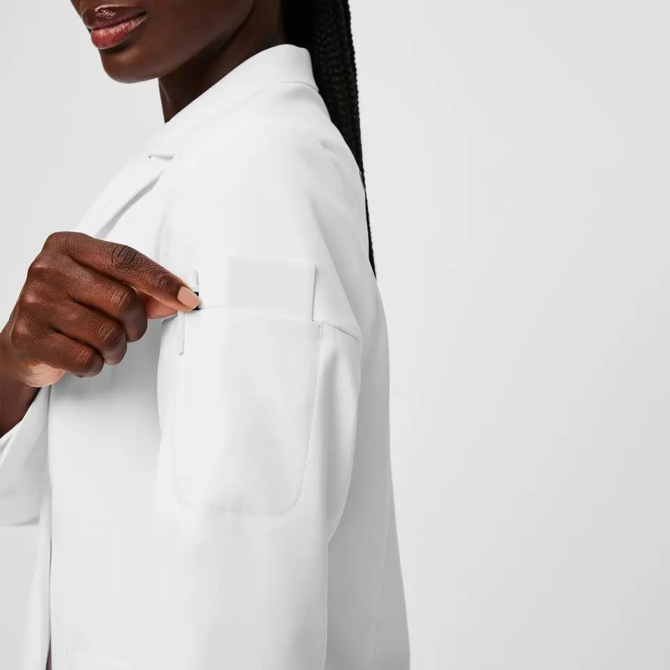 Optic White Double Breasted - Lab Coat