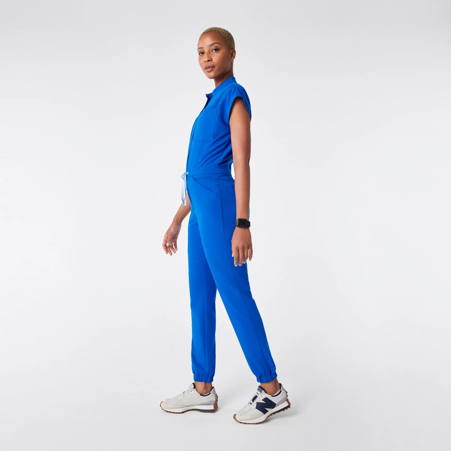 Figs Royal Blue Rafaela Cargo ScrubJumpsuit