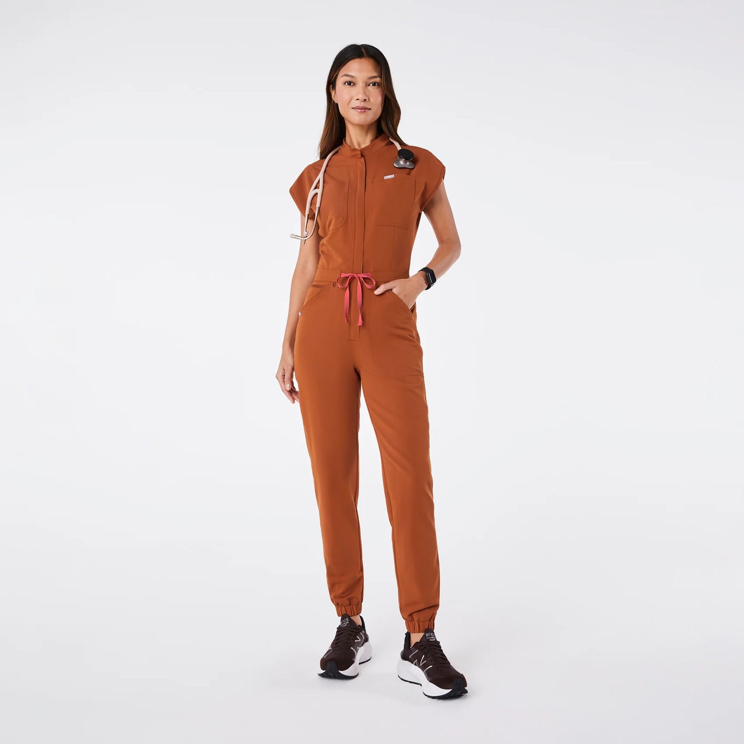 Figs Dirty Chai Rafaela Cargo Jumpsuit