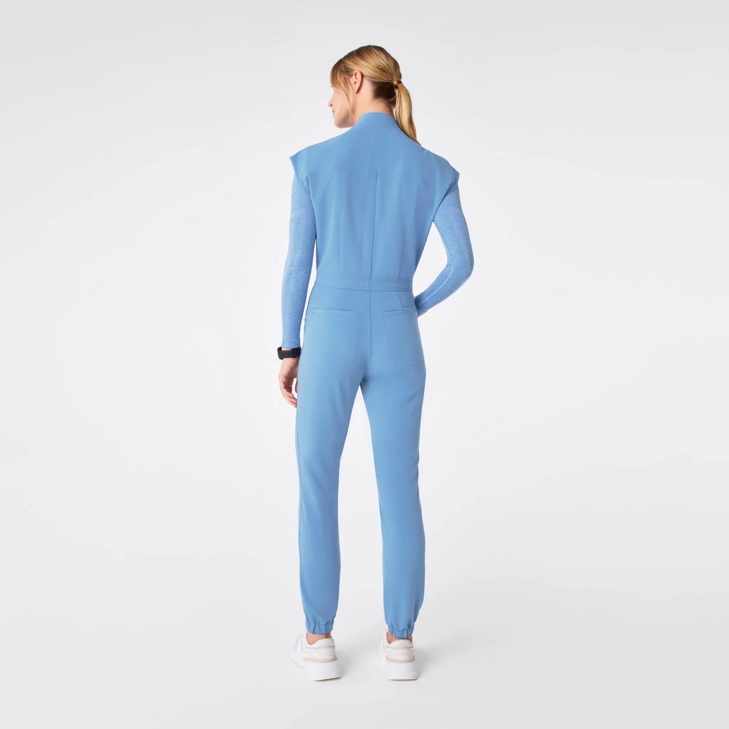 Figs Ceil Blue Rafaela Cargo ScrubJumpsuit