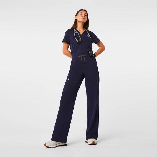 Catarina Isabel Wide Leg High Waisted Navy