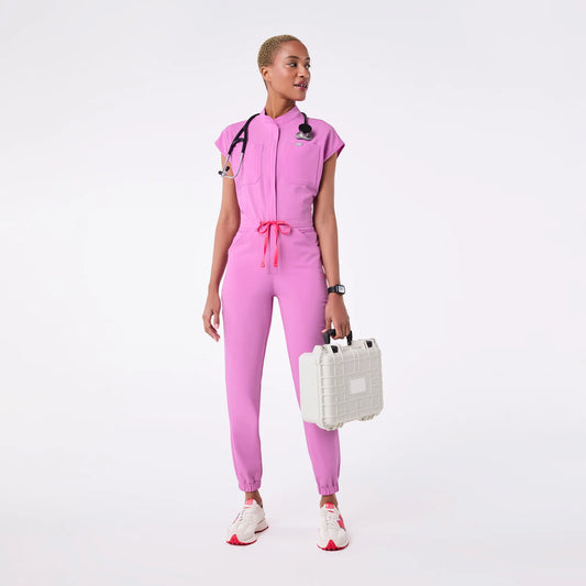 Figs Pink Cloud Rafaela Cargo 
ScrubJumpsuit