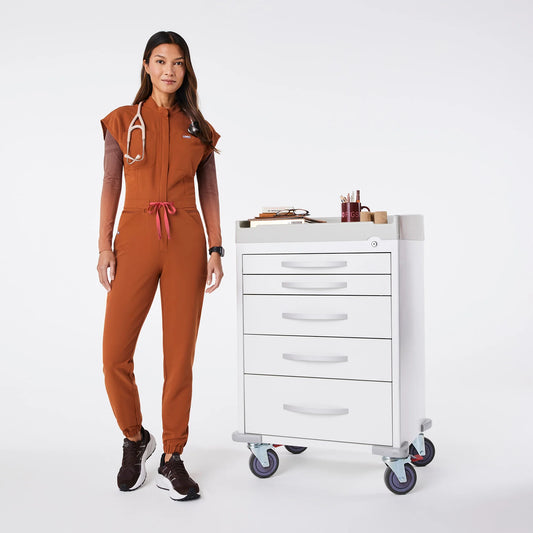 Figs Dirty Chai Rafaela Cargo Jumpsuit