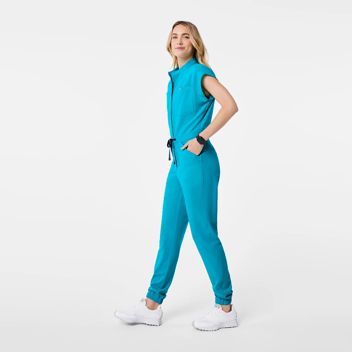 Figs Teal Rafaela Cargo - ScrubJumpsuit