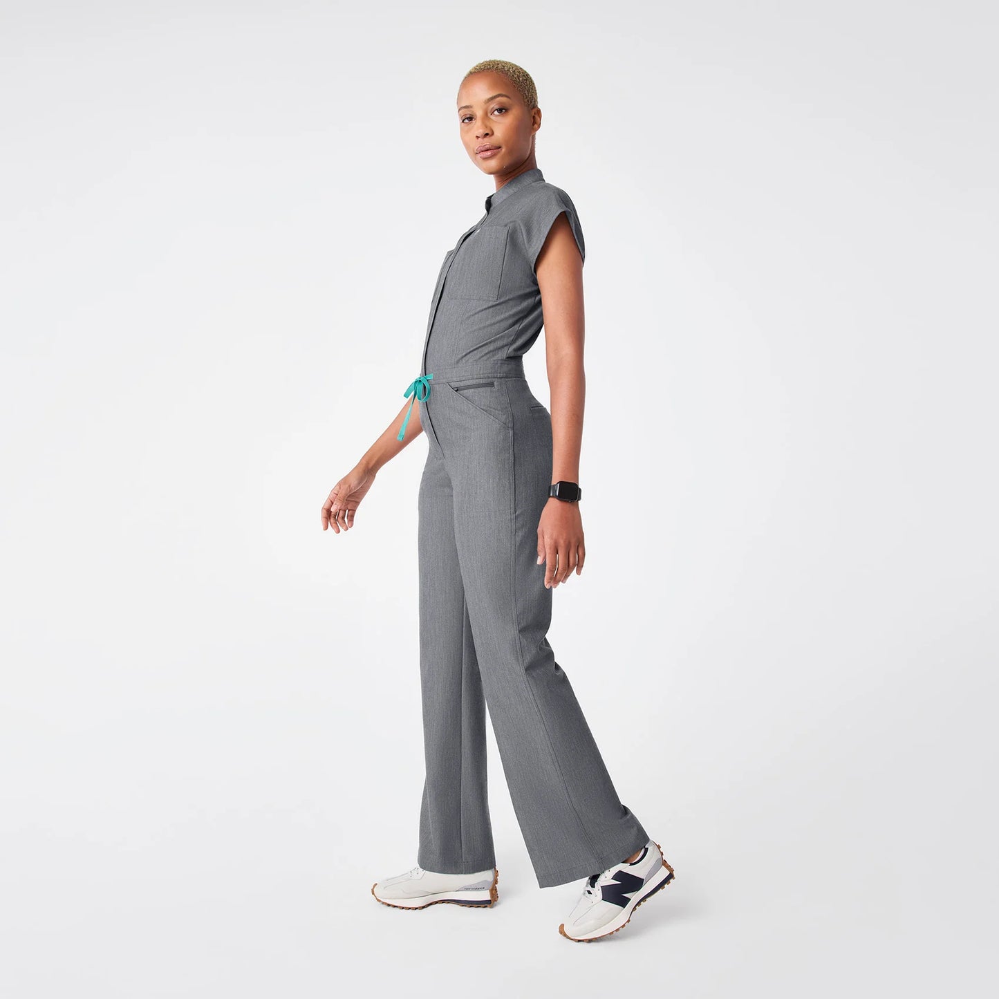 Figs Graphite Rafaela Wide Leg - ScrubJumpsuit