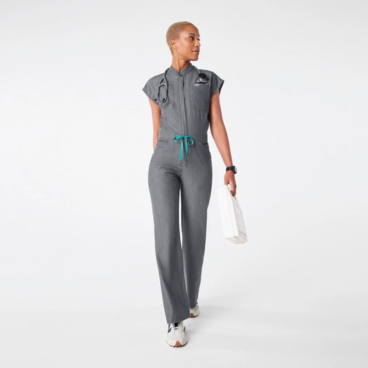 Figs Graphite Rafaela Wide Leg - ScrubJumpsuit
