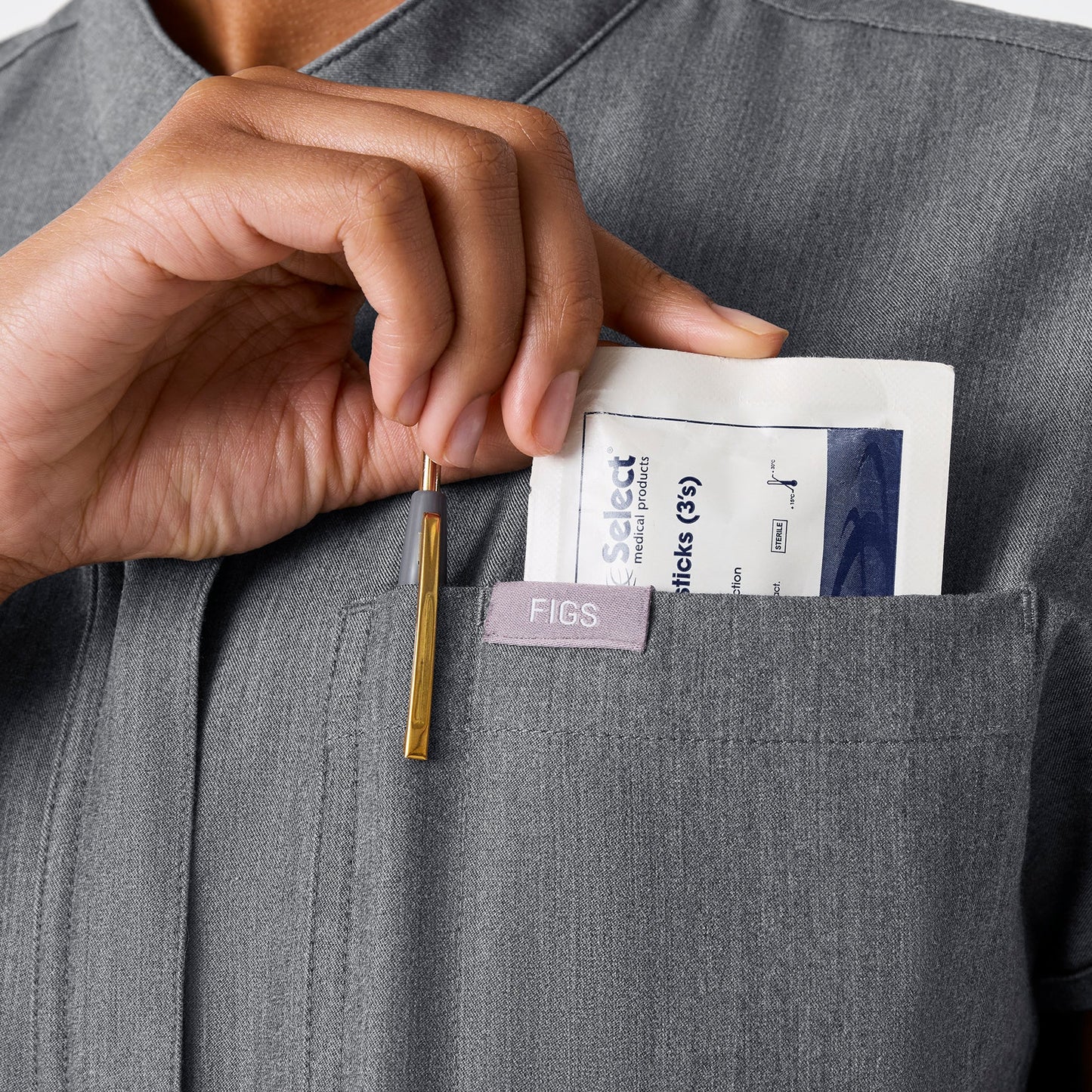 Figs Graphite Rafaela Wide Leg - ScrubJumpsuit