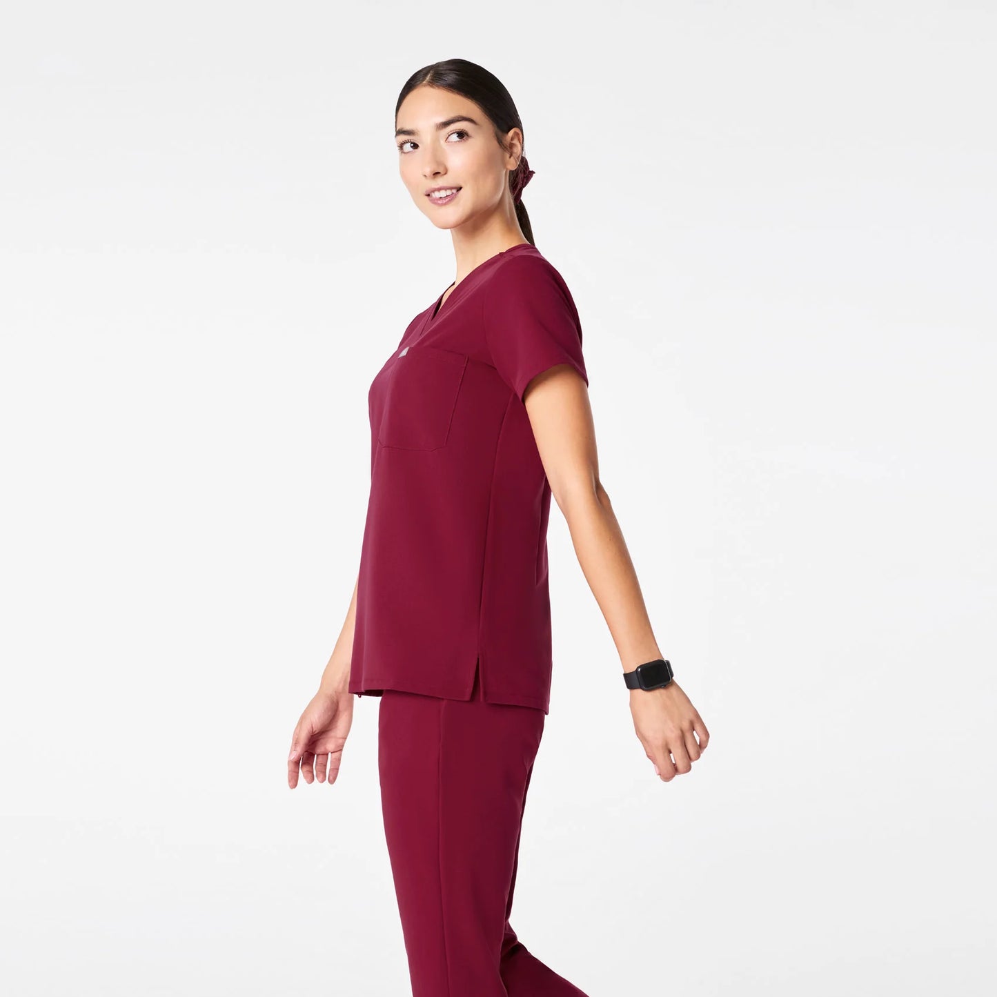 Catarina High Waisted Deep Cranberry