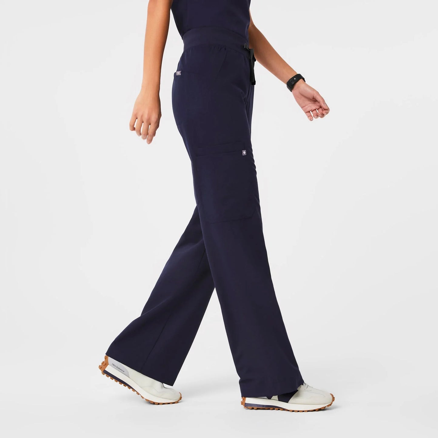 Figs Isabel Wide Leg High Waisted Navy