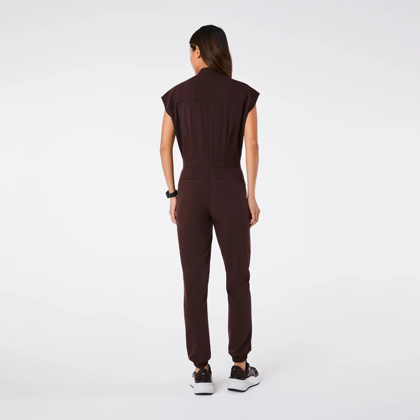 Figs Espresso Rafaela Cargo ScrubJumpsuit