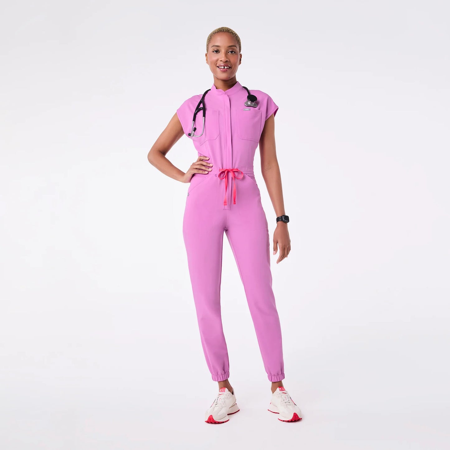 Figs Pink Cloud Rafaela Cargo 
ScrubJumpsuit