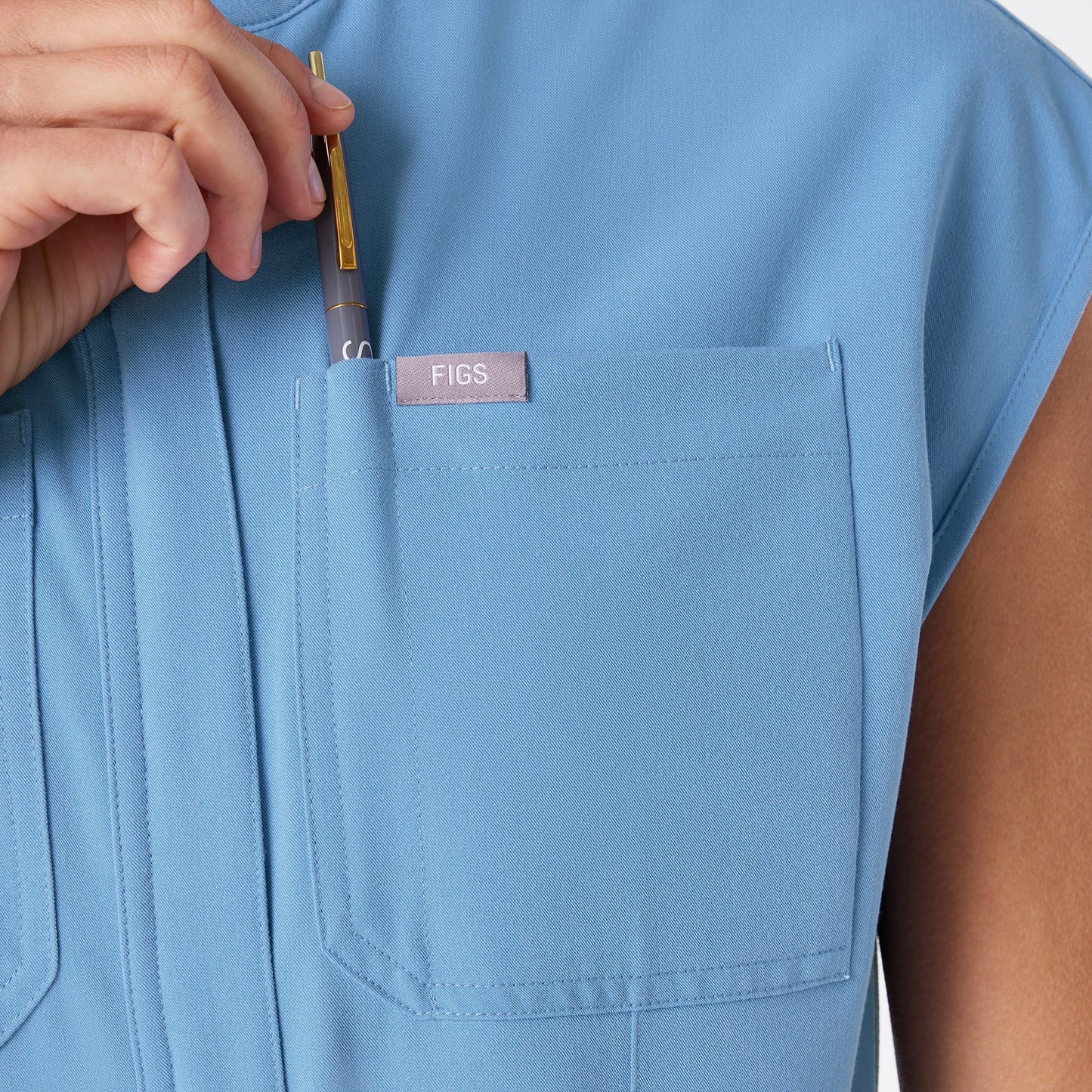 Figs Ceil Blue Rafaela Cargo ScrubJumpsuit