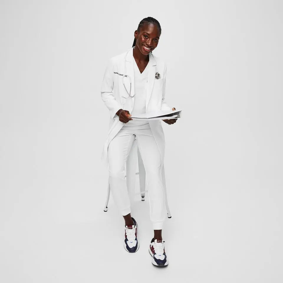 Optic White Double Breasted - Lab Coat