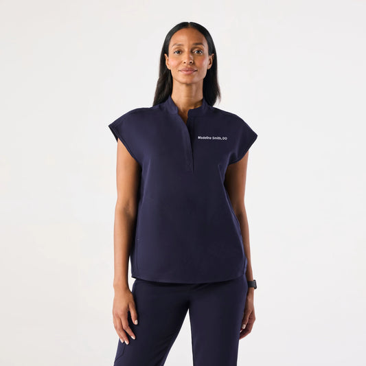Rafaela Navy Oversized Scrub High Waisted