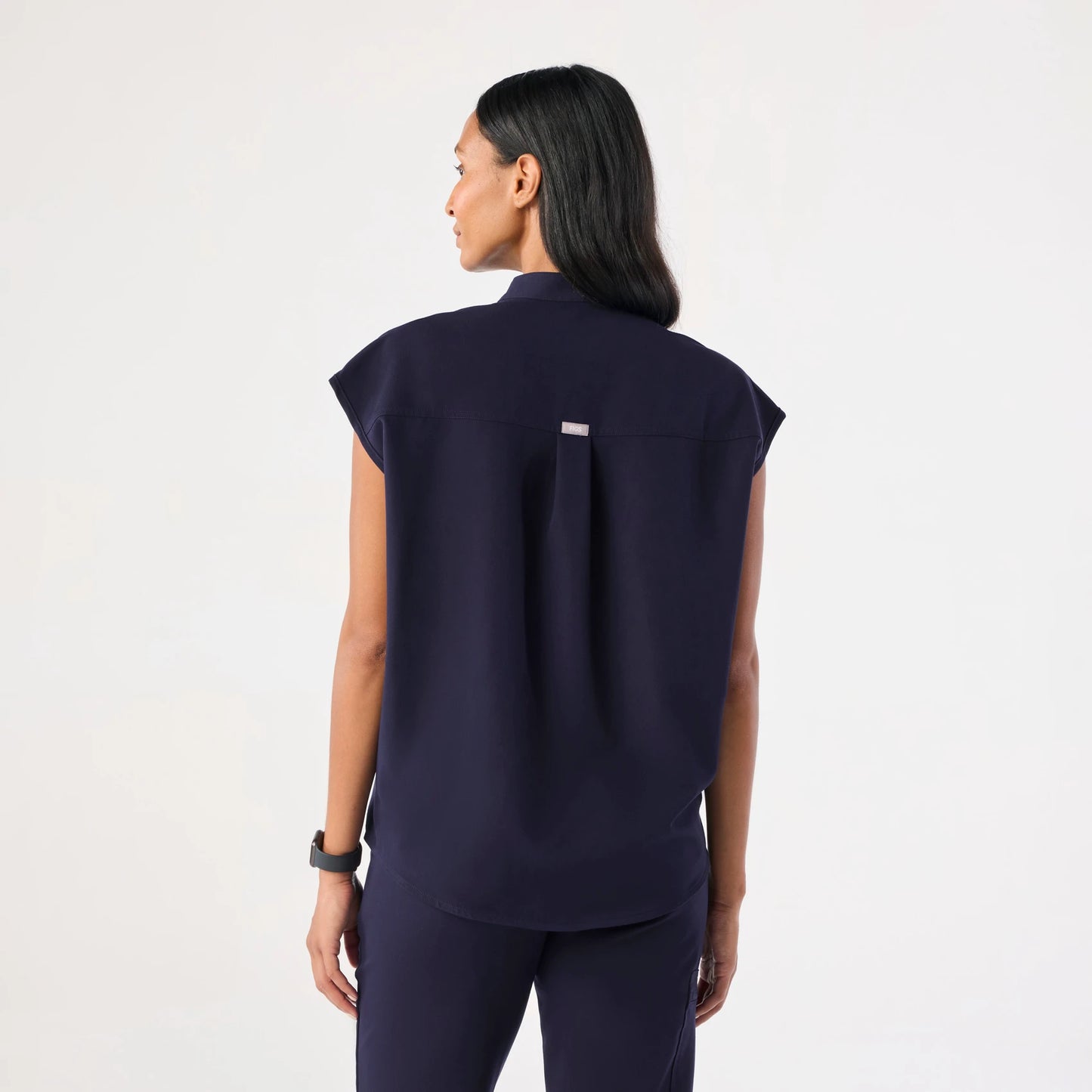 Rafaela Navy Oversized Scrub High Waisted