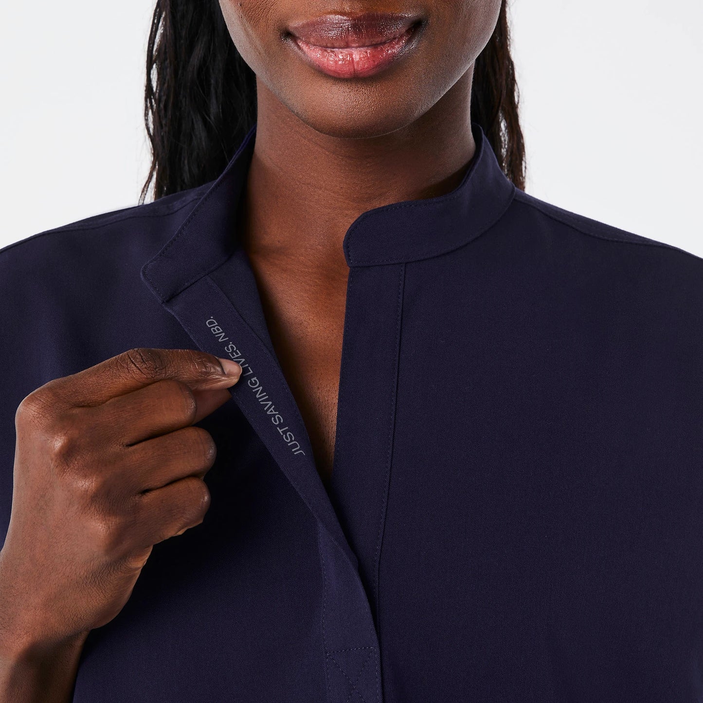 Rafaela Navy Oversized Scrub High Waisted