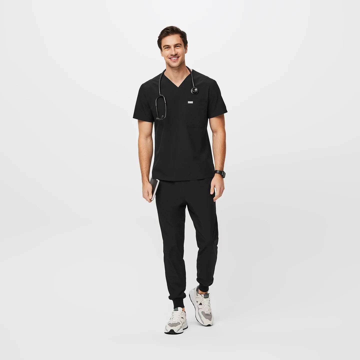 Figs FREEx Leon Black Jogger